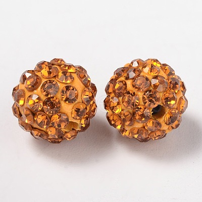 Pave Disco Ball Beads RB-A130-10mm-14-1