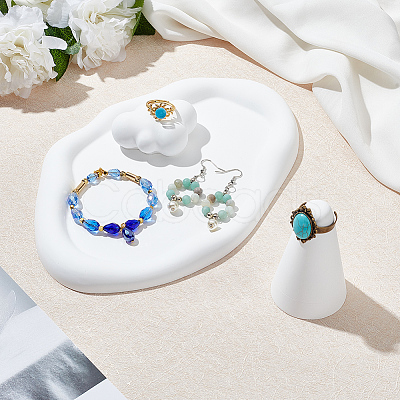 3Pcs 3 Style Gesso Jewelry Plate DJEW-WR0001-02-1