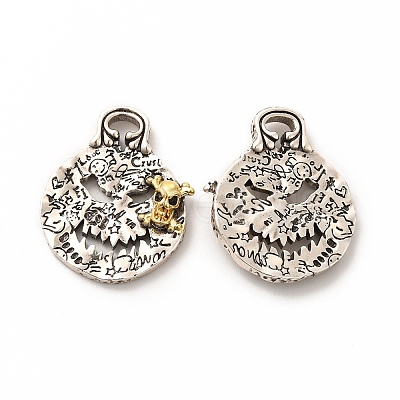 Rack Plating Brass Micro Pave Cubic Zirconia Pendants KK-K165-24-1