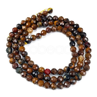 Natural Tiger Eye Beads Strands G-M399-03C-01-1