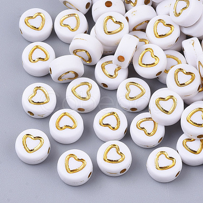 Plating Acrylic Beads PACR-Q112-08-1