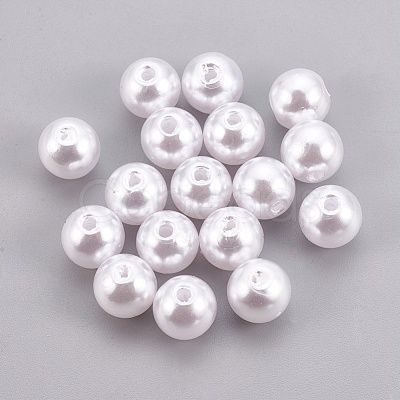 ABS Plastic Imitation Pearl Beads X-KY-G009-8mm-03-1