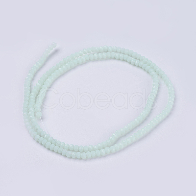 Opaque Solid Color Glass Bead Strands X-GLAA-F076-A11-1