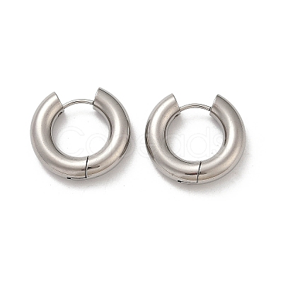 202 Stainless Steel Polishing Hoop Earrings EJEW-M106-02P-03-1
