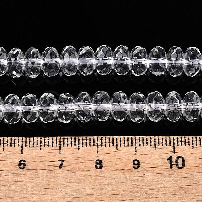 Transparent Glass Beads Strands GLAA-N001-61B-1