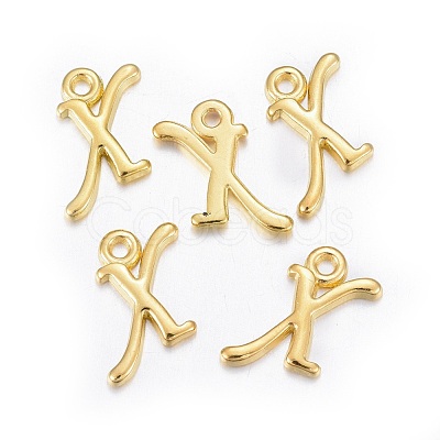 Alloy Letter Pendants PALLOY-X0037-68G-1