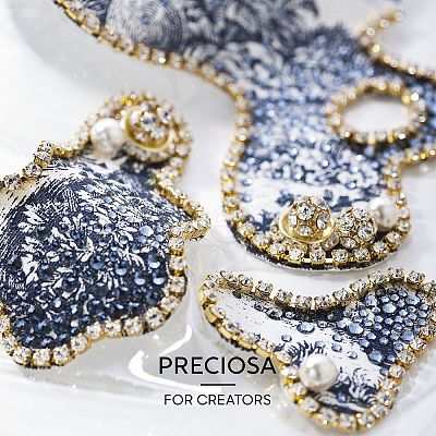 Preciosa® Crystal Hotfix Flatback Stones Y-PRC-HSS8-20110-200-1