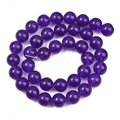 Dyed Natural White Jade Beads Strands GG-CBAD029-A02-10mm-1