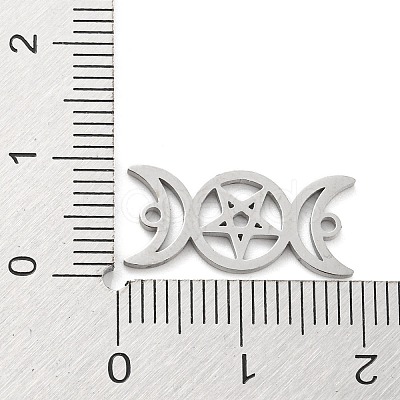 Tarnish Resistant 304 Stainless Steel Hollow Connector Charms STAS-P332-01P-1