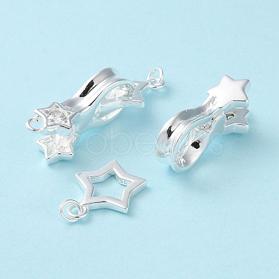 925 Sterling Silver Fold Over Clasps LS-STER-D005-10S-1
