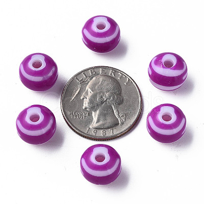 Opaque Striped Acrylic Beads LS-MACR-S373-27A-02-1