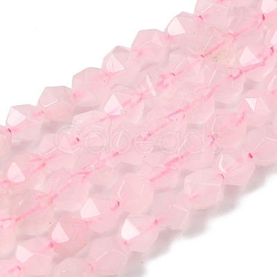 Natural Rose Quartz Beads Strands G-Z119-A41-01-1