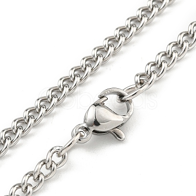 Non-Tarnish 304 Stainless Steel Pendant Necklaces NJEW-L118-02P-01-1