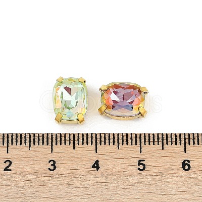 Brass Glass Rhinestone Sew on Rhinestones RGLA-U001-07G-01-1