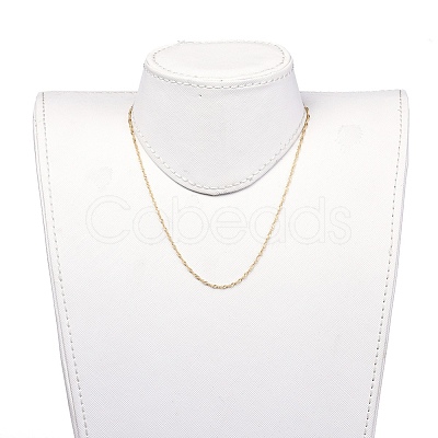 304 Stainless Steel Singapore Chain Necklaces NJEW-JN02662-02-1