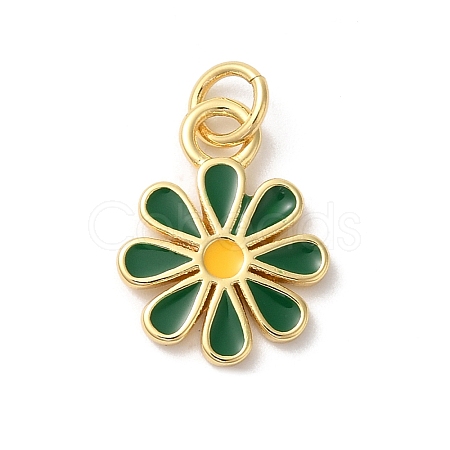 Rack Plating Brass Enamel Pendants KK-Z056-47G-02-1