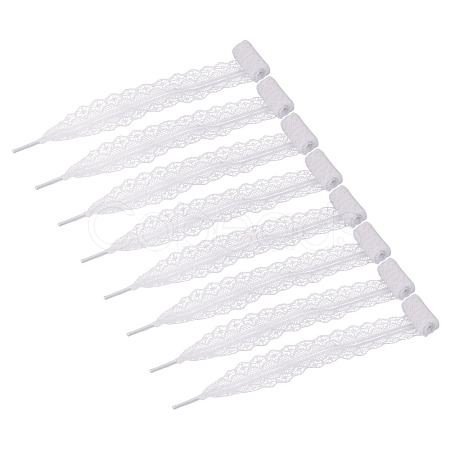 10 Pairs Polyester Lace Shoelaces AJEW-TA0003-14D-1