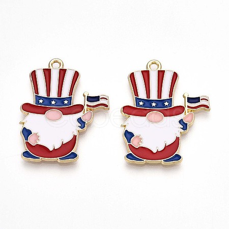 Alloy Enamel Pendants ENAM-T022-01F-1