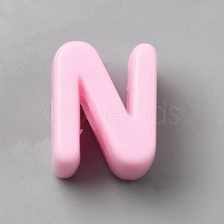 Acrylic European Beads OACR-WH0050-09N-1