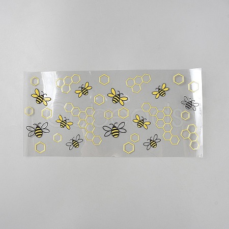 UV Plastic Cup Wrap Transfer Stickers for Glass DIY-WH20001-A14-1