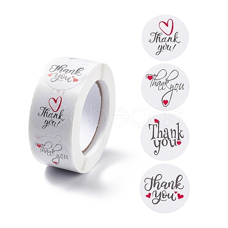 Paper Thank You Gift Sticker Rolls STIC-E001-04-1