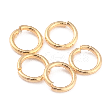 Rack Plating Brass Open Jump Rings KK-O139-18C-G-1