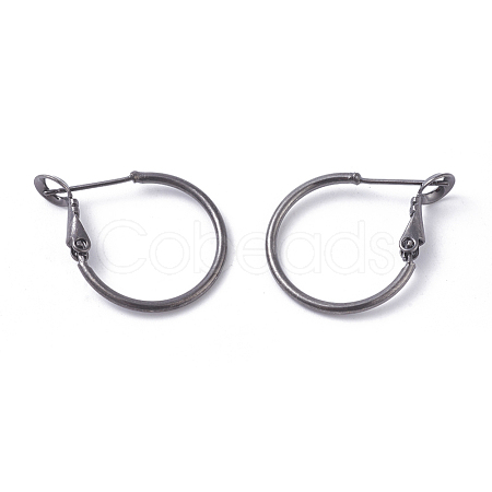 Brass Hoop Earrings KK-I665-26A-B-1