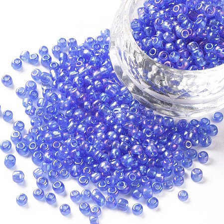 Round Glass Seed Beads SEED-A007-3mm-166-1