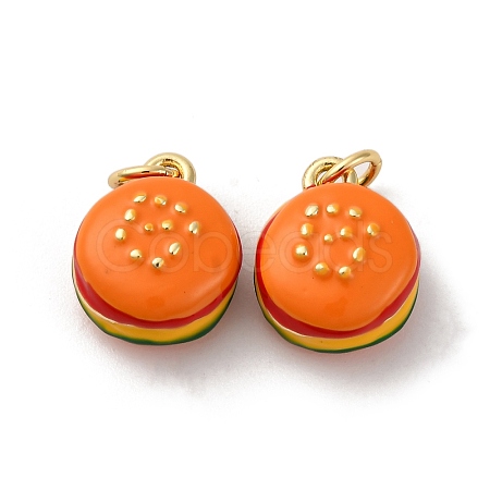 Brass Enamel Charms KK-Q098-16G-A-1