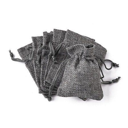 Burlap Packing Pouches Drawstring Bags ABAG-Q050-7x9-04-1