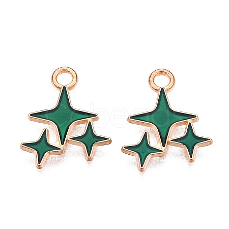Alloy Enamel Pendants ENAM-T020-38E-RS-1