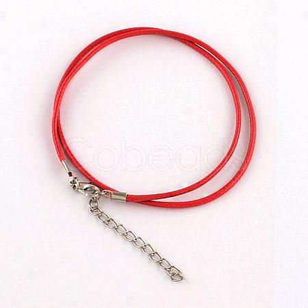 Waxed Cotton Cord Necklace Making MAK-S032-1.5mm-105-1