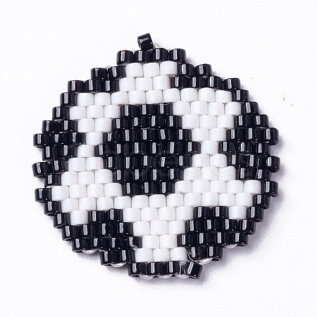Handmade Loom Pattern MIYUKI Seed Beads PALLOY-MZ00066-01-1
