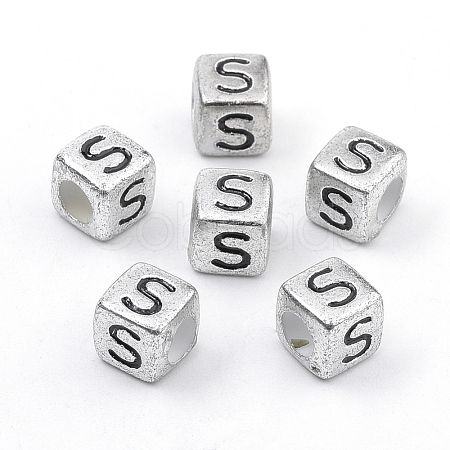Plated Acrylic Beads PB43C9308-S-1