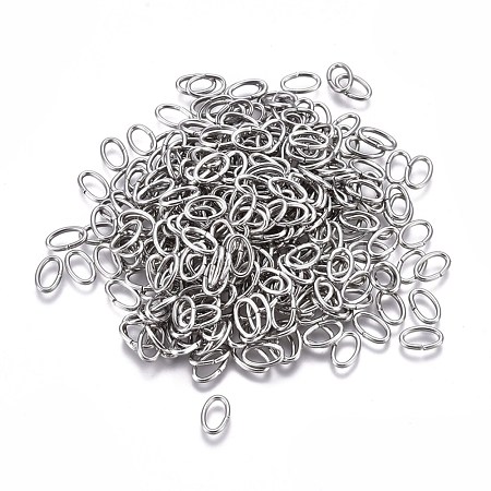 Tarnish Resistant 304 Stainless Steel Open Jump Rings STAS-F250-11P-R-1