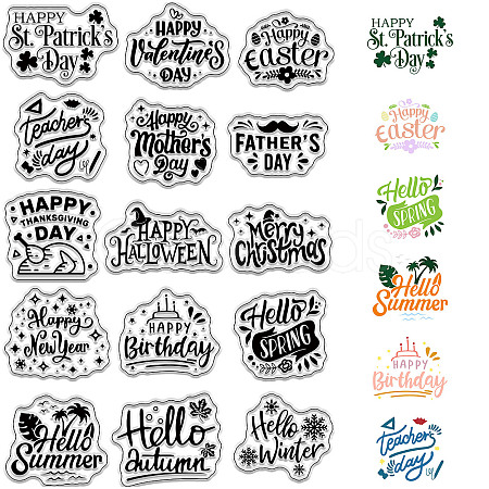 Custom PVC Plastic Clear Stamps DIY-WH0439-0225-1