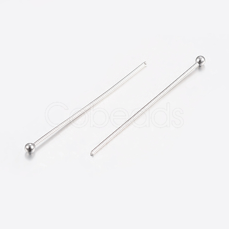 Tarnish Resistant 304 Stainless Steel Ball Head Pins X-STAS-K172-30P-05-1