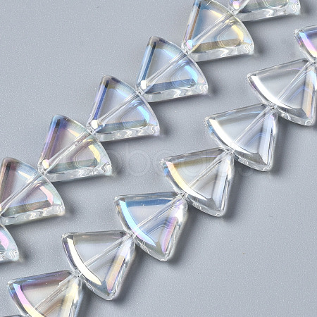 Electroplate Glass Beads Strands EGLA-N008-002-A01-1