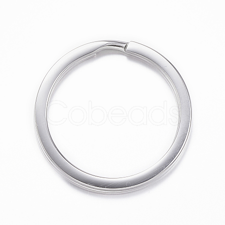 Tarnish Resistant 304 Stainless Steel Split Key Rings Hand Polished LS-STAS-H383-29P-1