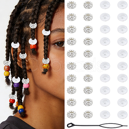 3Pcs Acrylic Hair Pin Bun Maker OHAR-PA0001-01C-1