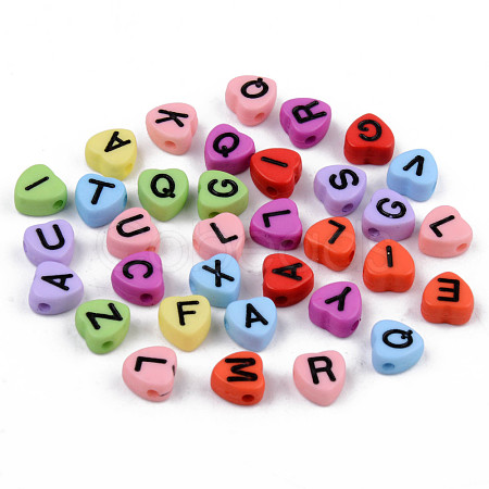 Opaque Acrylic Enamel Beads X-MACR-S273-37-1