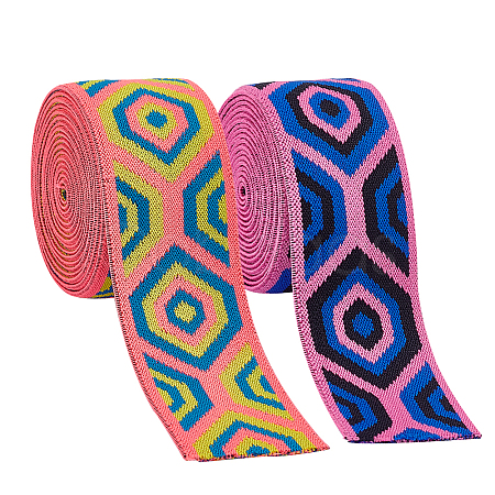4M 2 Colors Polyester Elastic Wide Band FIND-FG0002-50-1