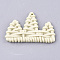 Resin Pendants, Imitation Woven Rattan Pattern, Mountain, Cornsilk, 29.5x46x4.5mm, Hole: 2mm