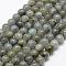 Natural Labradorite Beads Strands, Round, 8mm, Hole: 1mm, about 49pcs/strand, 15.3 inch(39cm)