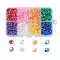 AB Color Plated Eco-Friendly Transparent Acrylic Beads, Faceted, Bicone, Mixed Color, 4x4mm, Hole: 1mmt, 1536pcs/box