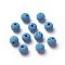 Unwaxed Natural Lava Rock Beads, for Perfume Essential Oil Beads, Aromatherapy Beads, Dyed, Round, Dodger Blue, 8.5mm, Hole: 1.5~2mm