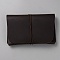 Rectangle Leather Travel Passport Wallet Cover, Coconut Brown, 150x100x18mm