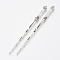 Tibetan Style Alloy Hair Stick Findings, Cadmium Free & Lead Free, Antique Silver, 127x8.5x8mm