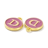 Golden Plated Alloy Enamel Charms ENAM-XCP0001-13D-3