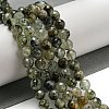 Natural Prehnite Beads Strands X-G-G457-8mm-03F-01-5